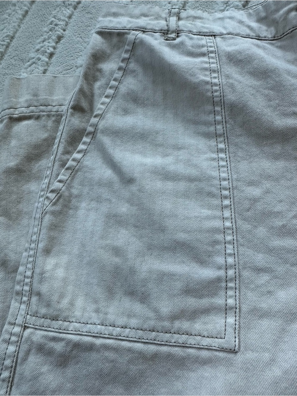 Free People | Ivory Striped Cargo Pants - Picture 3 of 7